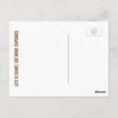 Cupcake and Sprinkles Collage Postcard Postkarte (Rückseite)