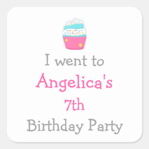 Cupcake and Sprinkles 'I went to' Stickers