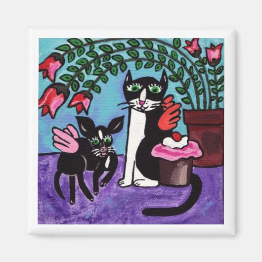 Cupcake Angel Friends Magnet (Vorne)