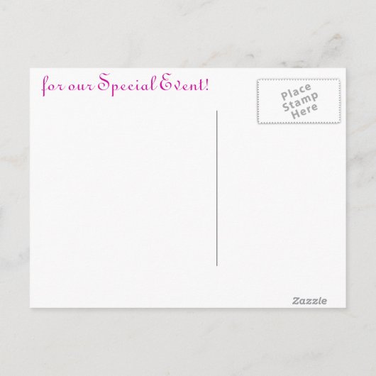 Cupcake Ankündigungspostkarte (Rückseite)