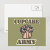 Cupcake-Armee Postkarte (Vorne/Hinten)