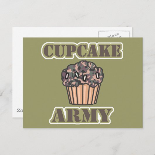 Cupcake Army Postkarte (Vorne/Hinten)