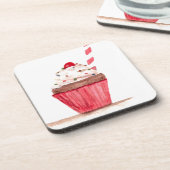 Cupcake Art Getränkeuntersetzer (Linke Seite)