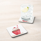 Cupcake Art Getränkeuntersetzer (Rechte Seite)