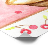 Cupcake Art Poster Print (Ecke)