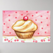 Cupcake Art Poster Print (Vorne)