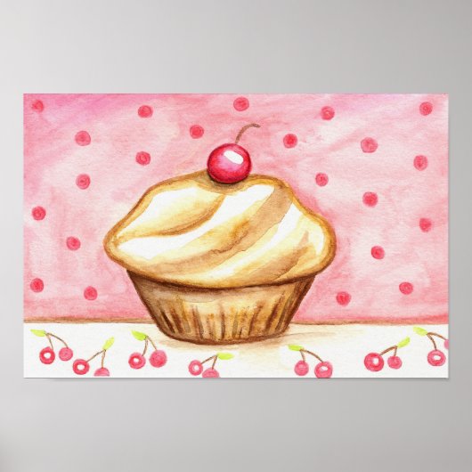Cupcake Art Poster Print (Vorne)
