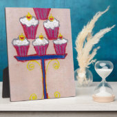Cupcake Art Print mit Kirry und Rosa Hintergrund Fotoplatte (Seite)