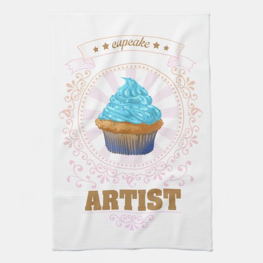 Cupcake Artist Geschirrtuch (Vertikal)