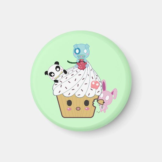 Cupcake Attack! (>_<) Magnet (Vorne)