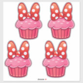 Cupcake-Aufkleber Aufkleber (Blatt)