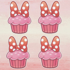 Cupcake-Aufkleber Aufkleber