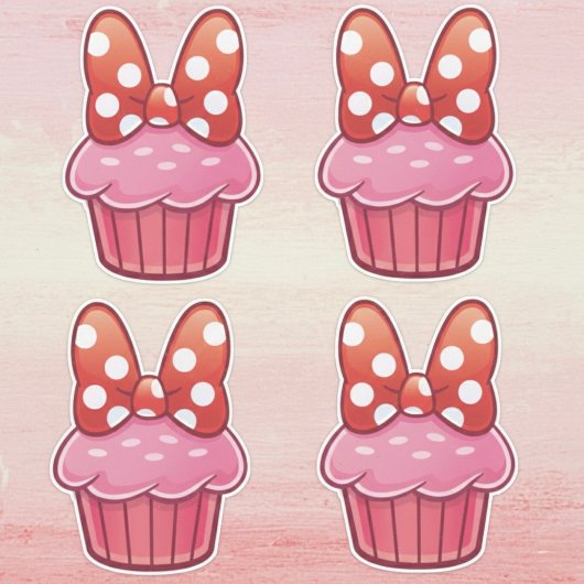 Cupcake-Aufkleber Aufkleber