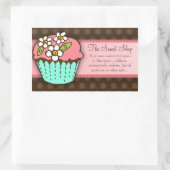 Cupcake-Aufkleber Rechteckiger Aufkleber (Tasche)