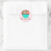 Cupcake-Aufkleber Runder Aufkleber (Tasche)