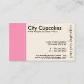 Cupcake-Ausschneide-Lochkarten Treuekarte (Rückseite)