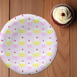 Cupcake-Back-Geburtstag Pappteller
