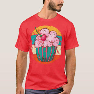Cupcake Backbäckerei Kuchen Vintag Retro 133 T-Shirt