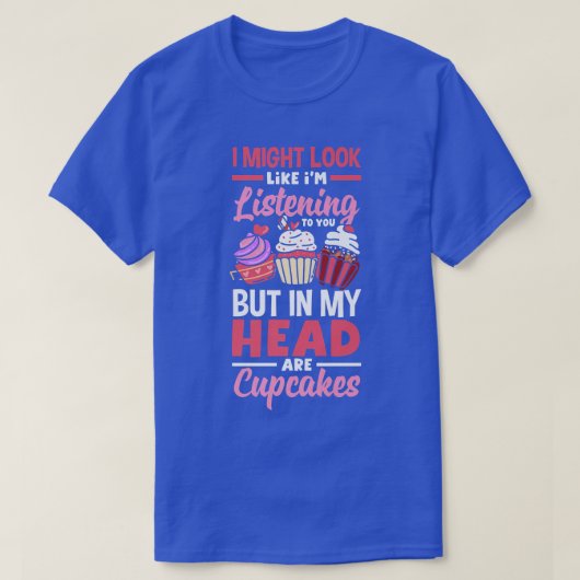Cupcake Backbake Niedlich Bake Lover T-Shirt (Design vorne)