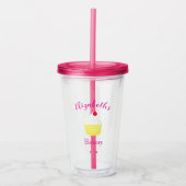 Cupcake-Backen-Geburtstag Acryltrinkbecher (Vorderseite)