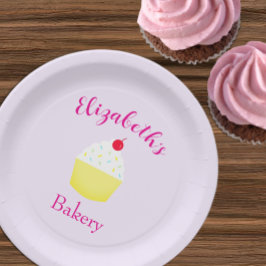 Cupcake-Backen-Geburtstag Pappteller