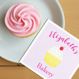 Cupcake-Backen-Geburtstag Serviette
