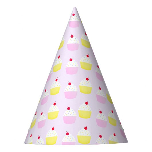 Cupcake-Backen-zum-Geburtstag Partyhütchen (Vorderseite)