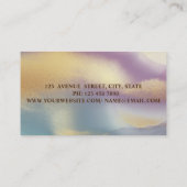 Cupcake Bäckerei ,Aquarellbrush Stroke Farblich Visitenkarte (Rückseite)