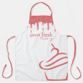 Cupcake Bäckerei Catering Light Red Schürze (Vorderseite)