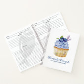 Cupcake Bäckerei Dessert Rezept Kochbuch Notebook Notizblock (Innenseite)