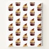 Cupcake Bäckerei Dessert Rezept Kochbuch Notebook Notizblock (Rückseite)