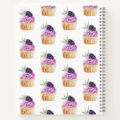 Cupcake Bäckerei Dessert Rezept Kochbuch Notebook Notizblock (Rückseite)