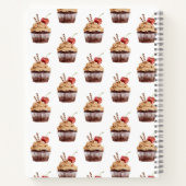 Cupcake Bäckerei Dessert Rezept Kochbuch Notizblock (Rückseite)