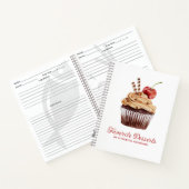 Cupcake Bäckerei Dessert Rezept Kochbuch Notizblock (Innenseite)