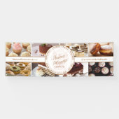 Cupcake-Bäckerei-Gebäck-Foto-Collage-Marktstand Banner (Horizontal)