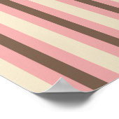 Cupcake-Bäckerei-Gestreiftes Schild (Ecke)