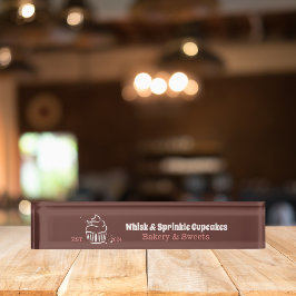 Cupcake Bäckerei Koch Catering Business Namensplakette