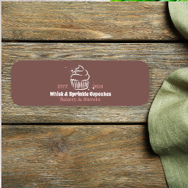 Cupcake Bäckerei Koch Catering Business Namensschild