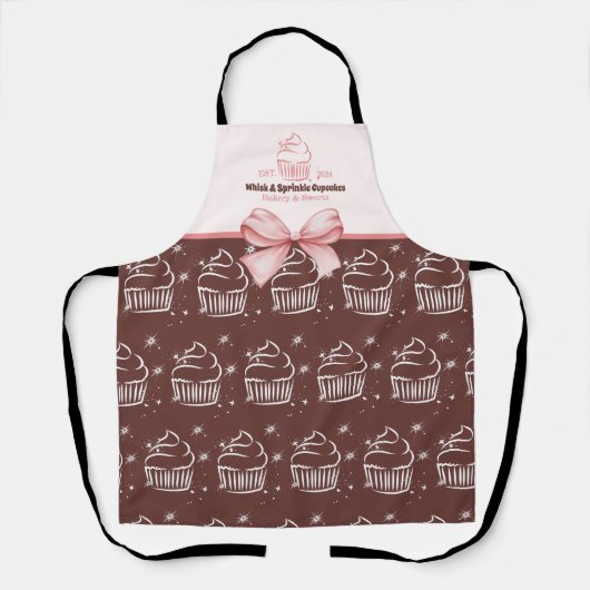 Cupcake Bäckerei Koch Catering Business Schürze (Vorderseite)