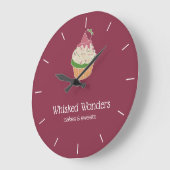 Cupcake-Bäckerei Konditor Große Wanduhr (Winkel)