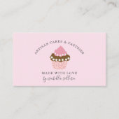 Cupcake Bäckerei Konditorei Koch Business Card Visitenkarte (Vorderseite)