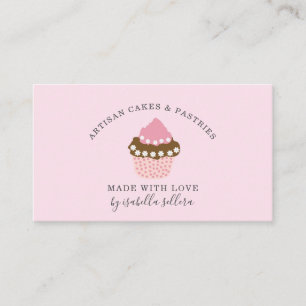 Cupcake Bäckerei Konditorei Koch Business Card Visitenkarte