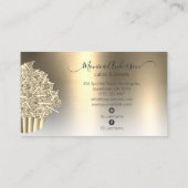 Cupcake Bäckerei Konditorei Koch Glitzer Tropfen C Visitenkarte (Rückseite)