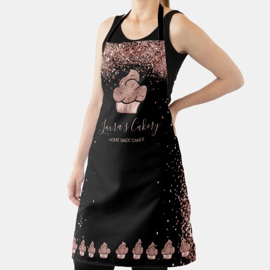 Cupcake Bäckerei Konditorei Koch Glitzer Tropfen R Schürze (InSitu)