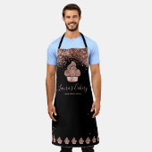 Cupcake Bäckerei Konditorei Koch Glitzer Tropfen R Schürze (Getragen)