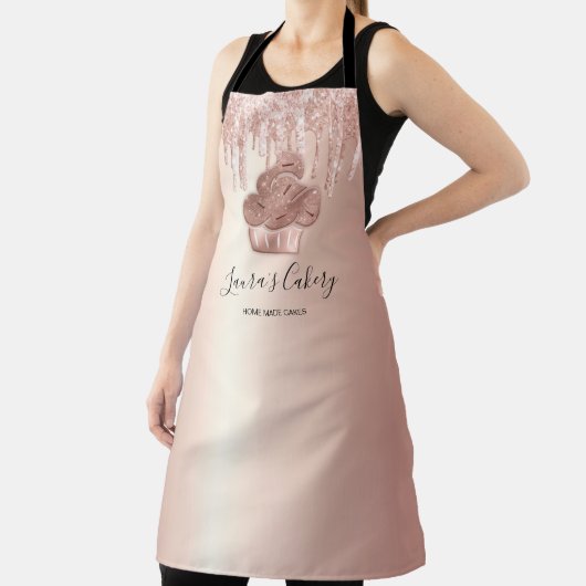 Cupcake Bäckerei Konditorei Koch Glitzer Tropfen R Schürze (InSitu)