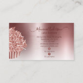 Cupcake Bäckerei Konditorei Koch Glitzer Tropfen R Visitenkarte (Rückseite)