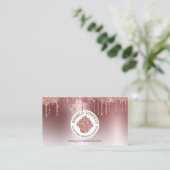 Cupcake Bäckerei Konditorei Koch Glitzer Tropfen R Visitenkarte (Stehend Vorderseite)