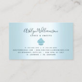 Cupcake Bäckerei Konditorei Koch Glitzer Tropfen T Visitenkarte (Rückseite)