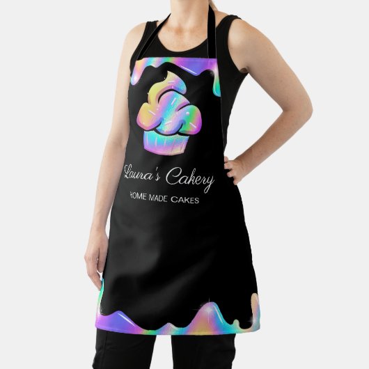 Cupcake Bäckerei Konditorei Koch Holographic Tropf Schürze (InSitu)